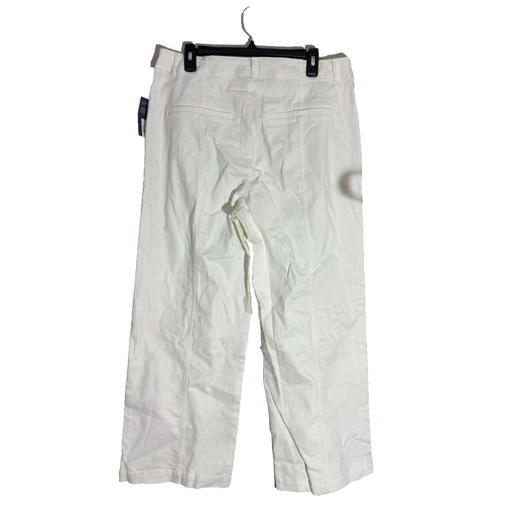 Universal Thread Women’s High Rise Wide Leg Pants 14 White Casual Relaxed NWT - Picture 4 of 4